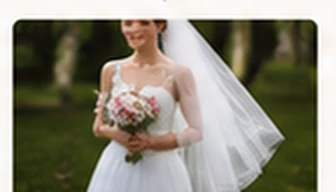 Braut bei einer modernen Hochzeit